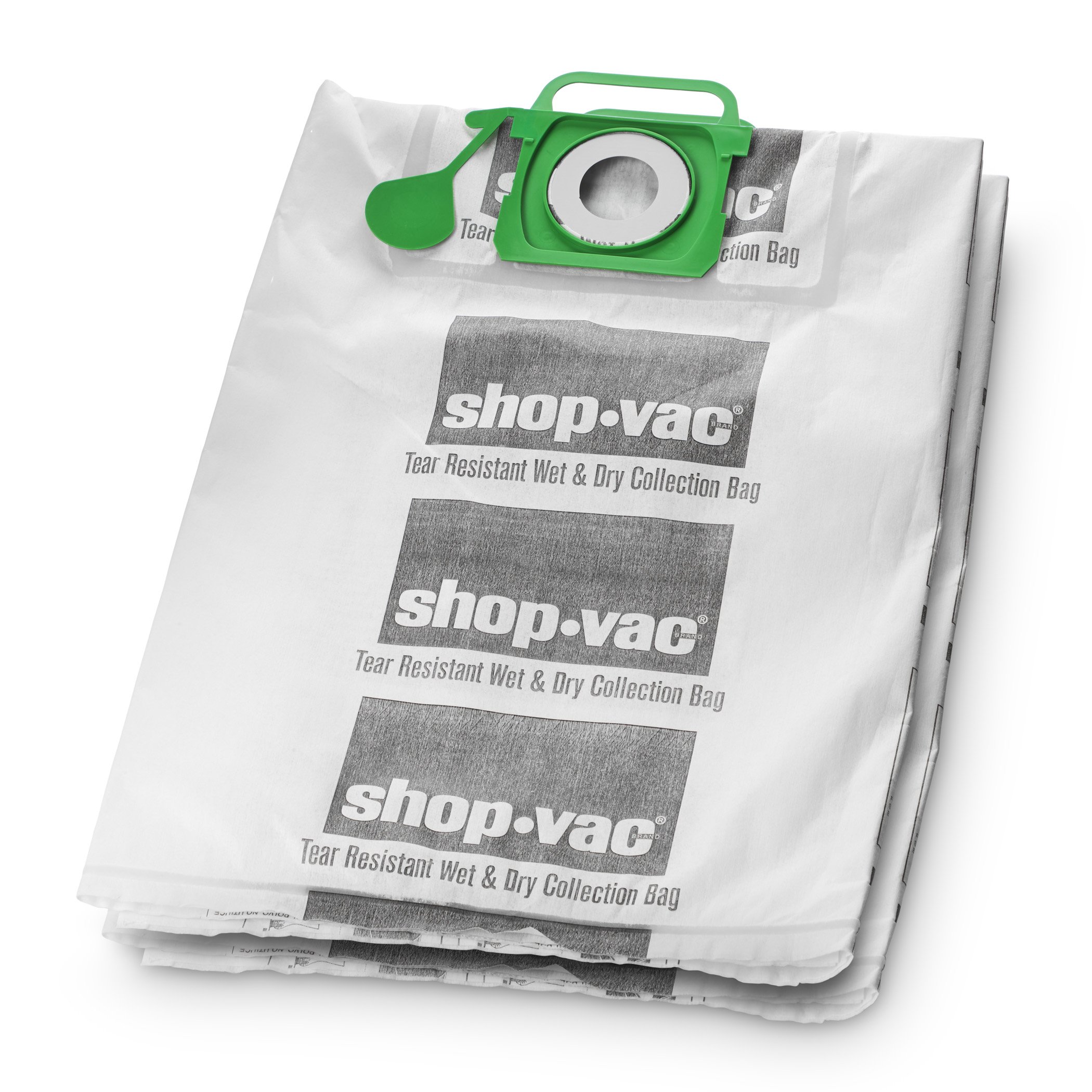 Shop-Vac 9021633 Wet/Dry Tear Resistant Collection Filter Bags, 12-20 Gallon, White