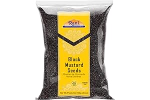 Rani Black Mustard Seeds Whole Spice (Kali Rai) 3.5oz (100g) ~ All Natural | Gluten Friendly | Non-GMO | Vegan | Indian Origi