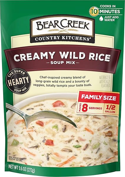 BEAR CREEK SOUP MIX, CREAMY WILD RICE, 9.6 OUNCE