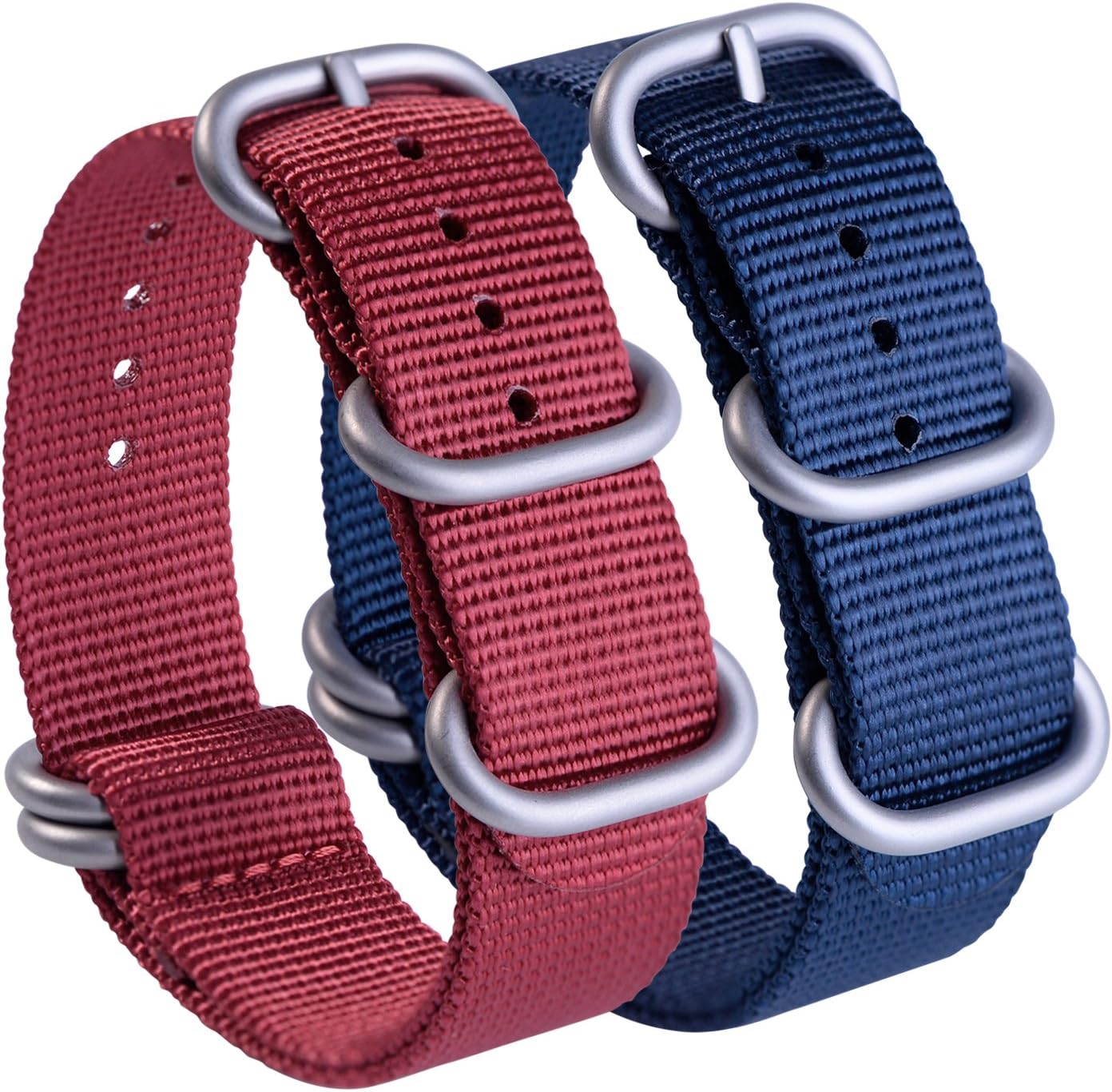Adebeda NATO Strap 20mm 22mm Nylon Watch Bands Replacement Straps