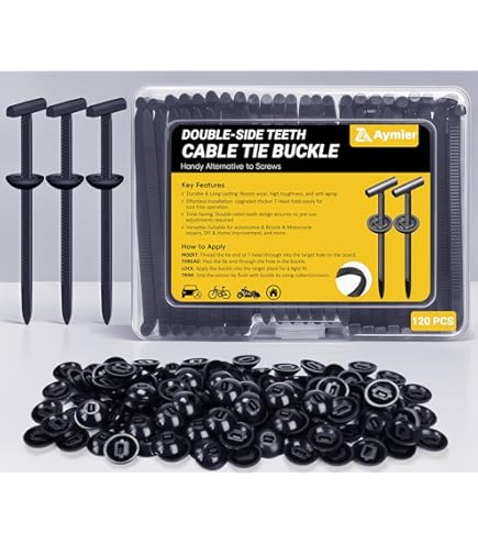 Amazon.com: Upgraded Nylon Universal Cable Tie Buckles - Nylon Zip