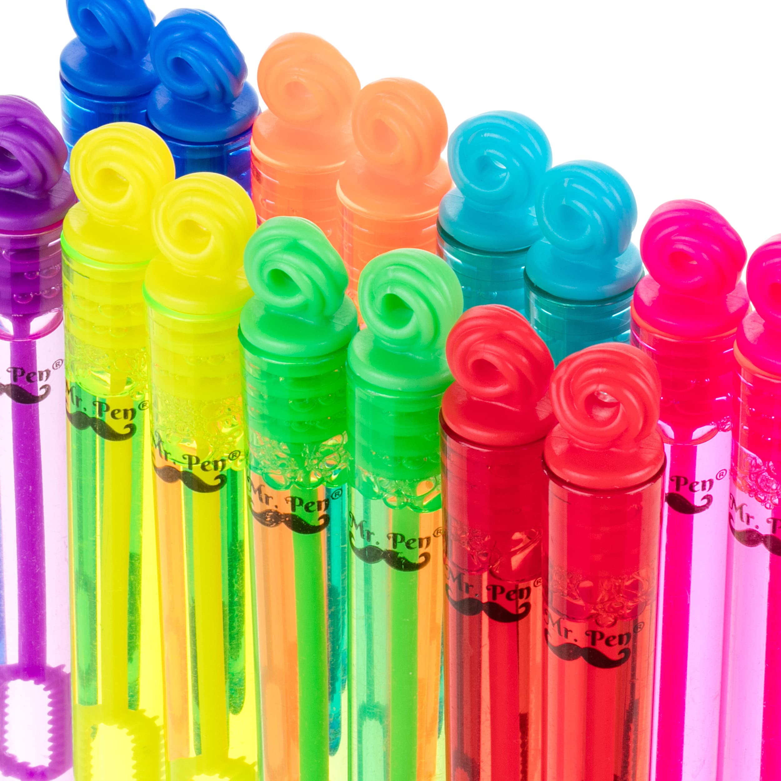 Mr. Pen- Mini Bubble Wands, 4 Inch, 16 Pack, Colorful Mini Bubbles Party Favors for Kids, Party Favors Bubbles, Small Bubble Wands for Kids Bubbles