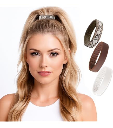 Amazon.com : 2 Small PONY-O Bendable Hair Ties, Ponytail  display picture 1