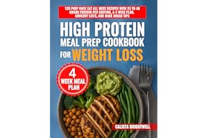 High Protein Meal Prep Cookbook for Weight Loss: 120 Prep Once Eat All Week Recipes with 25 to 40 Grams Protein per Serving, 