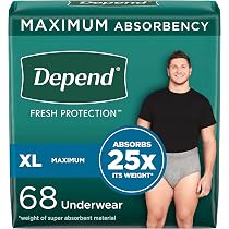 Amazon.com: Depend Fresh Protection Adult Incontinence Underwear ...