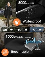 33,000ft Women’s Softshell Jacket Hooded Waterproof Windproof 3XL Black view 6