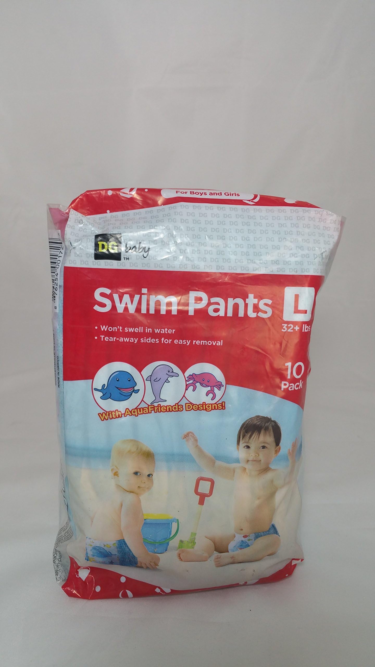 Swim Diapers DG Baby Swimmers Disposable Size Large 10 PK