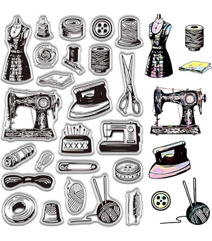 Sewng Machne Rubber Stamp - Etsy