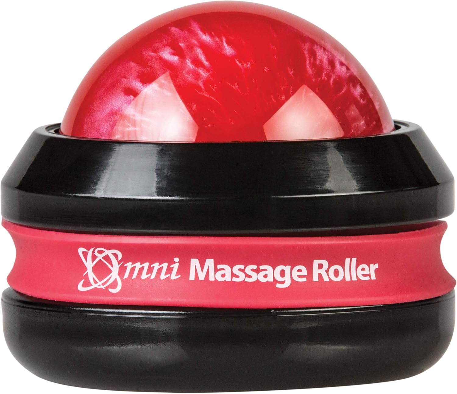 Core Products Omni Massage Ball Manual Roller Massager for Self Massage Therapy Tool, Black Cap - Red: Health & Personal Care