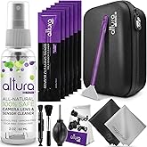 Altura Photo Professional Camera Cleaning Kit for Full Frame DSLR & Mirrorless Cameras - Lens and Sensor Cleaner - Includes Case, Spray, Swabs, Blower, Brush, Tissue Paper