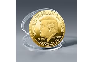 WRFLC 47th President Donald J. Trump Commemorative Challenge Coin - 2025-2029 Second Term Keepsake - Trump Merchandise & Collectible Gift - Show Your Support for President Trump