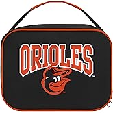 FOCO MLB Unisex-Adult Officially Licensed Wordmark Team Color Big Logo Baseball Zip Closure 7L Lunch Bag - Baltimore Orioles