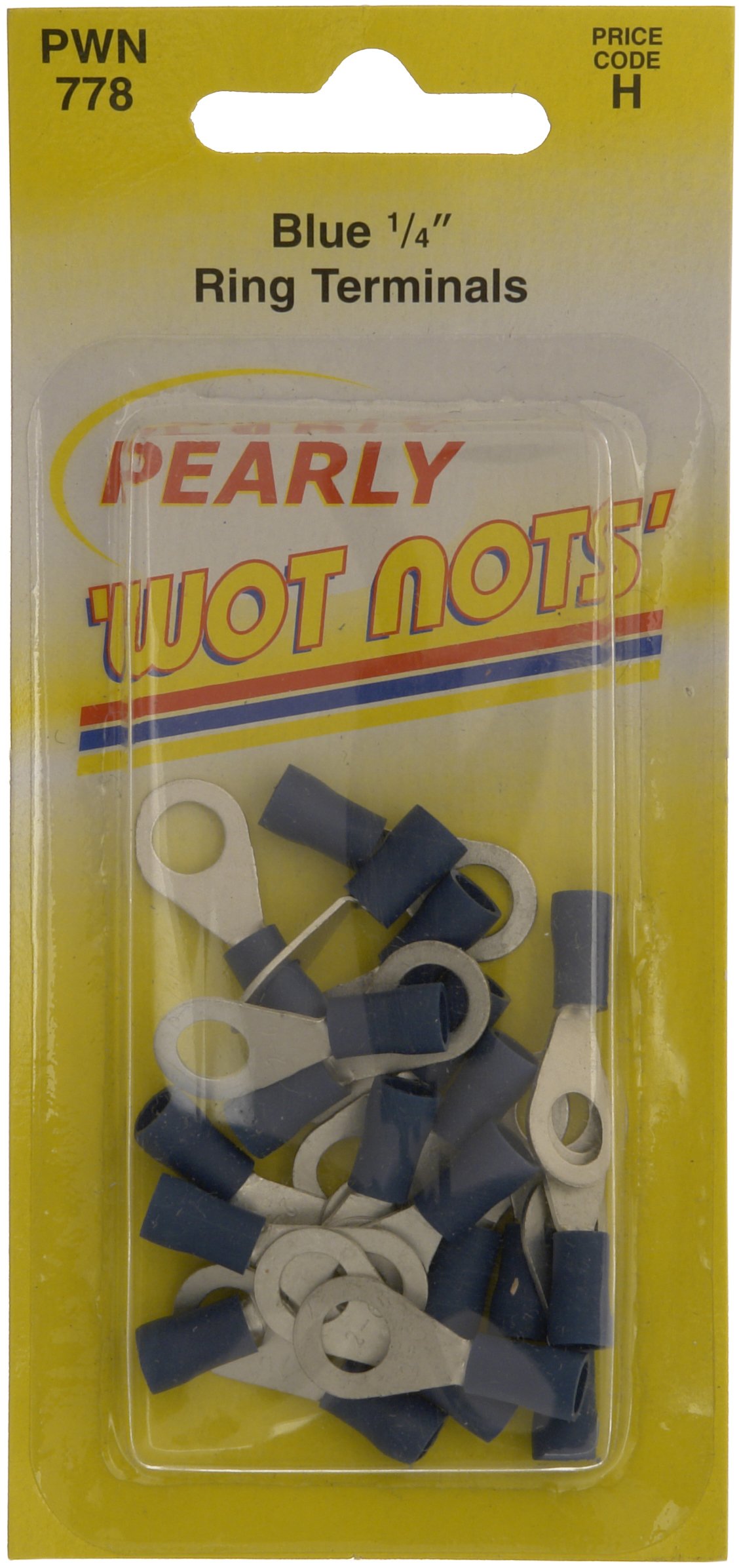 Pearl PWN778 Ring Wiring Connectors 1/4-inch - Blue (Pack of 25)