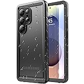 SPORTLINK Waterproof Case for Samsung Galaxy S25 Ultra, Shockproof Dustproof Built-in Screen Protector, Full Body Sealed Heavy Duty Protective Cover for Samsung Galaxy S 25 Ultra 6.9’’ Black