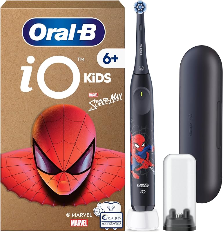iO Kids Marvel Spiderman Cepillo de Dientes Eléctrico, Niños +6 Años