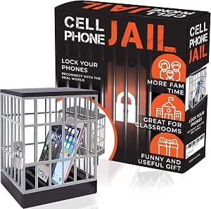 Mobile Phone Prison Cell Lock Away For Family Time Novelty Gift
