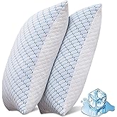 Memory Foam Pillows King Size Set of 2,Cooling Pillow for Side Sleepers | Adjustable Firm Pillow,Breathable Washable Removable Covers, for Hot,Side,Back,Stomach Sleeper,Relieve Shoulder Neck Pain