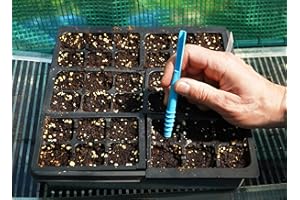 SPOKEN GARDEN Dibby Seed Sowing Garden Tool Dibber Planter Transplanter – Sow Seeds at the Right Depth – Easily Transplant Delicate Seedlings (Little Dibby) Blue