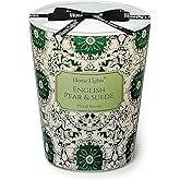 HomeLights Soy Wax Candles for Home Scented, 1-Wick Candles in English Pear & Suede Scented, Aromatherapy Candles Gift for Parties, Relaxing, Bohemian Natural Textures, 6.7oz