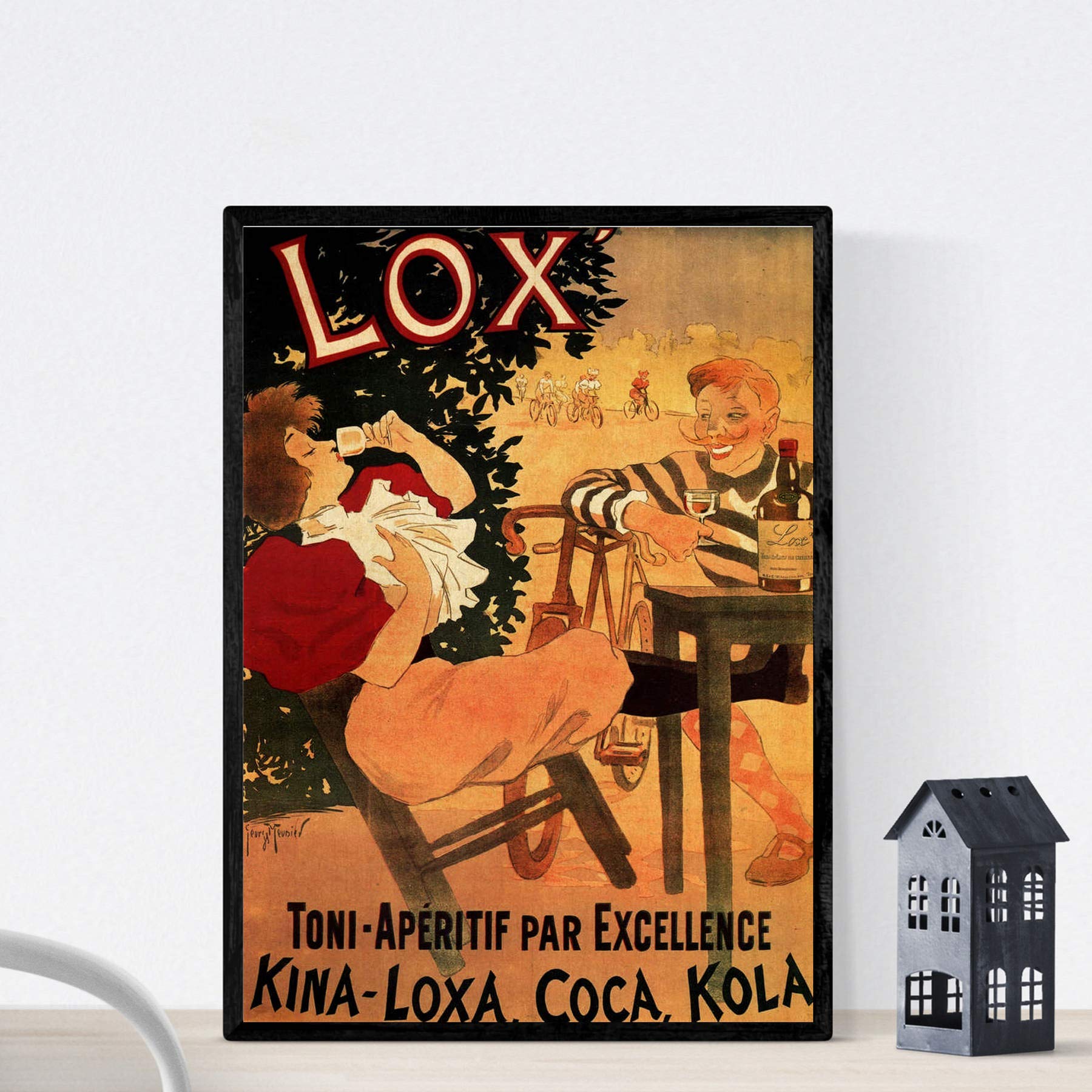 Nacnic Vintage Poster Vintage Ad Toni LOX-Aperitif Par Excellence, Kina-Loxa. Coca Kola 1895 .. Size A3