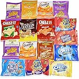 Snack Variety Pack, Cookies and Crackers Sampler & Care Package in an elegant Blue Ribbon Gift Box (16 count) by Blue Ribbon