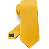 Junmaxroad Black Ties For Men Solid Color Formal Neckties 3.15" (8CM) Men's Ties