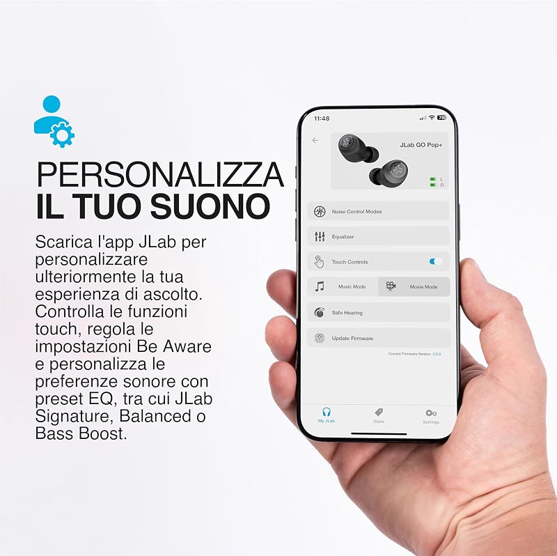Go Air Pop+ Cuffie Bluetooth In Ear - 35H+ Autonomia, Menta