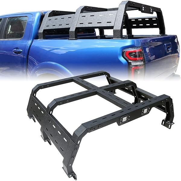 LONGSUN Truck Bed Rack Pickup Cargo Carrier For 20022022 Dodge Ram