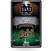 Rico Industries NCAA Notre Dame Fighting Irish - ND 11" x 17" Metal Home Décor Sign