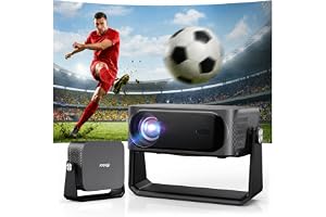 [2000 ANSI/Auto Focus & Keystone/Built-in APP] 4K Outdoor Projector with Wifi and Bluetooth, Smart Portable Projector Compatible with Netflix/YouTube & Dolby, Home Theater Projector with HDR10+