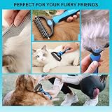 Candure Dematting Comb for Dogs and Cats Dual Sided 17+9 Deshedding Tool view 7