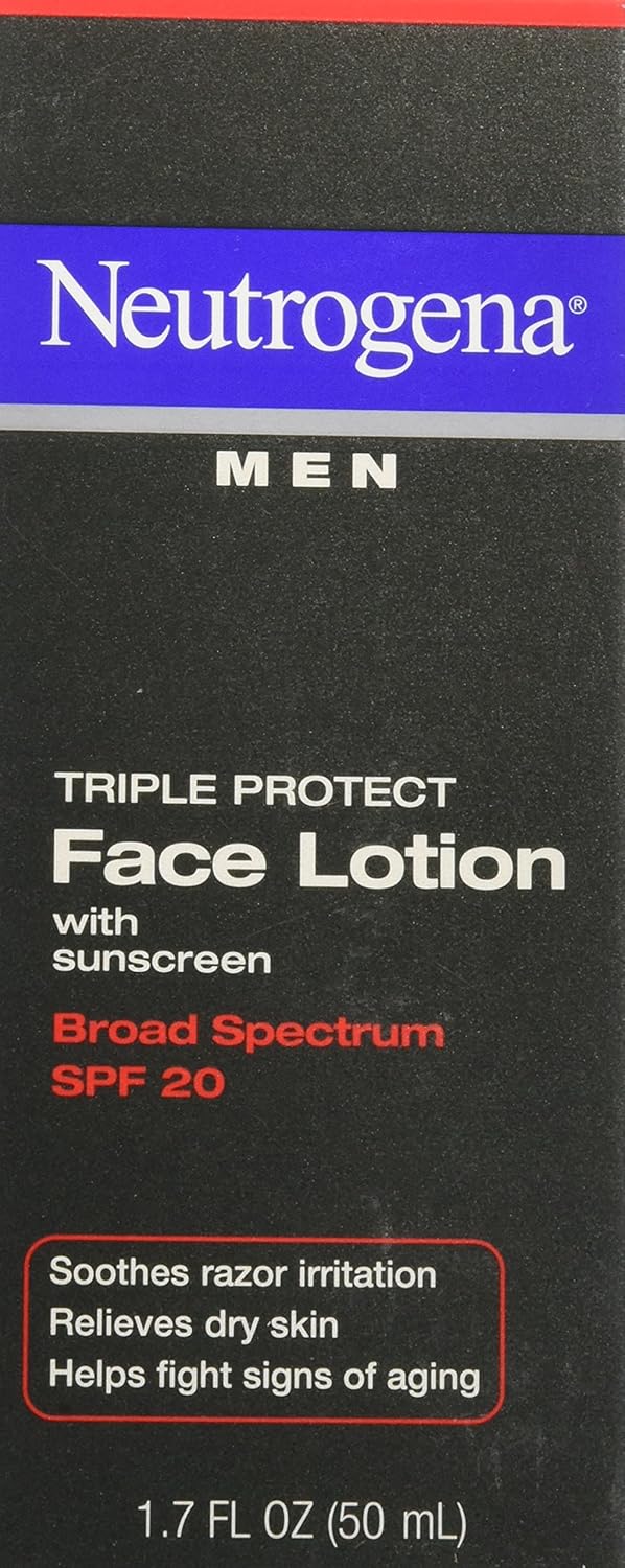 neutrogena men triple protect face lotion