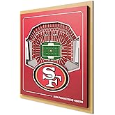 YouTheFan Officially-licensed NFL Stadium Series 3D Wall Art - multi-layer team stadium replica, detailed sports fan gift, indoor decor