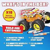 BLADEZ Hot Wheels Make Your Own Monster Truck Art Set with Ramp view 4