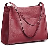 Kattee Leather Tote Bags for Women, Soft Leather Shoulder Purses and Handbags