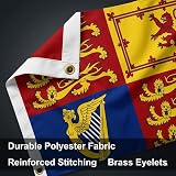 SHATCHI King Charles III Royal Standard Flag 5ft x 3ft Polyester view 6