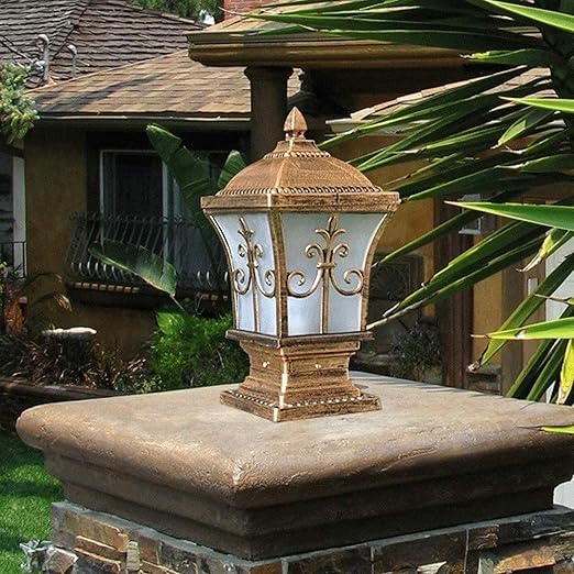 BANNAB Säulenscheinwerfer Outdoor Garten Patio Beleuchtung Pfosten