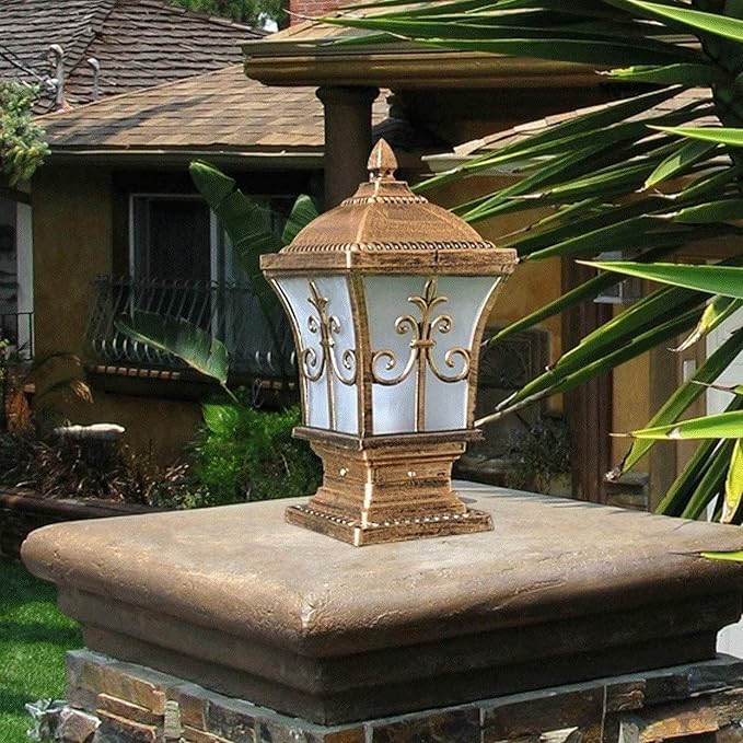 BANNAB Säulenscheinwerfer Outdoor Garten Patio Beleuchtung Pfosten