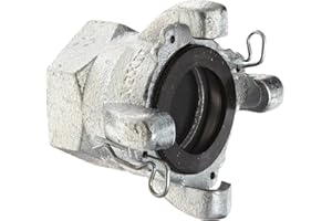 Dixon Air King AM23 Iron Air Hose Fitting, 4 Lug Quick Acting Coupling, 1-1/2" NPT Female End