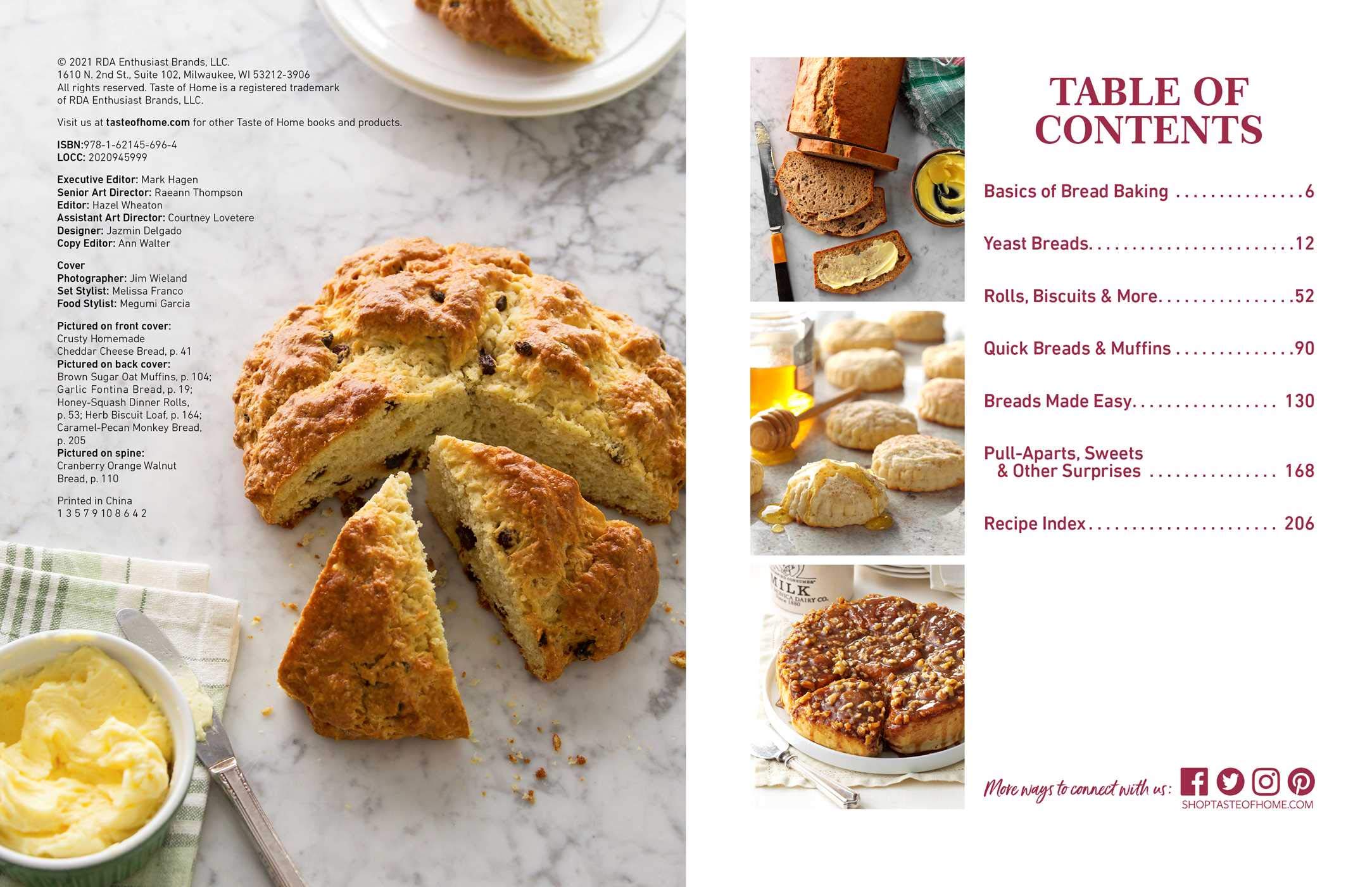 Taste of Home Breads: 100 Recipes for Oven-Fresh Loaves, Rolls, Biscuits, and More - Spiral-Bound, Baking for All Skill Levels (Taste of Home Baking)