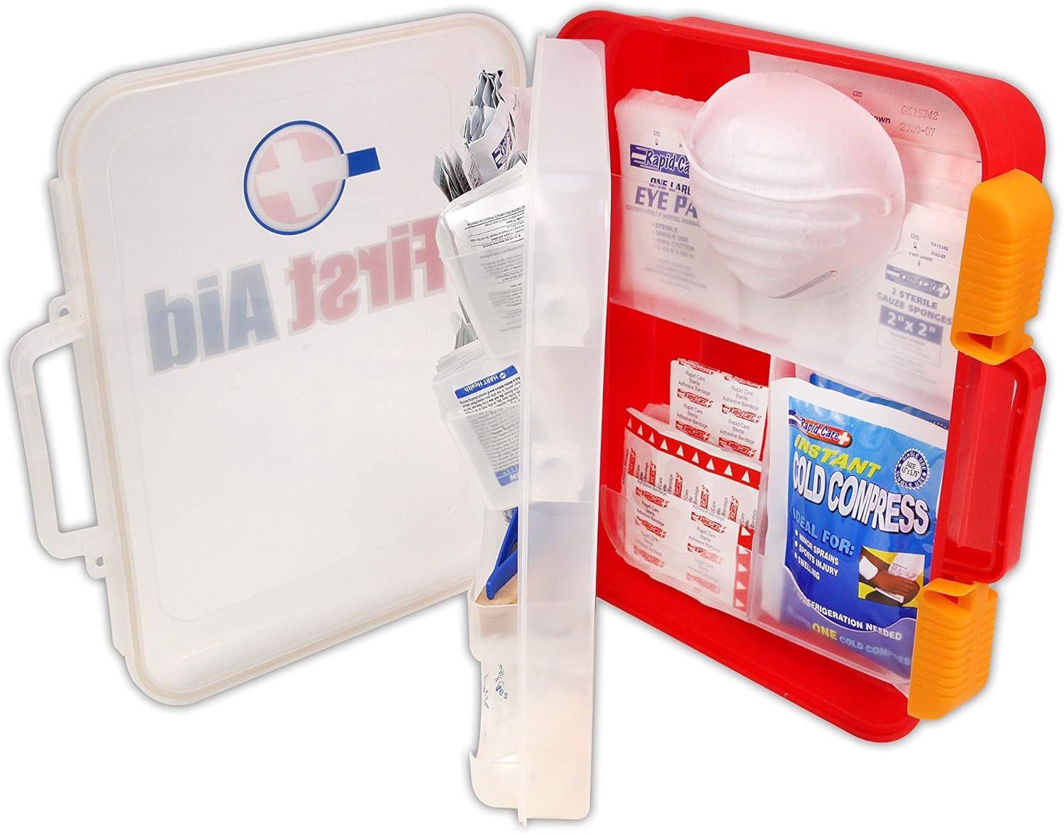 Rapid Care First Aid RC-BLMD-354 354 Piece ANSI/OSHA Compliant Emergency First Aid Kit, Wall Mountable, Multi Compartment with Easy Access Tilt Trays: Home Improvement