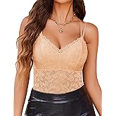 Avidlove Lace Bralette for Women V Neck Camisole Lingerie Spaghetti Strap Tube Slim Tank Top