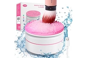 Norate Makeup Brush Cleaner, IPX7 Waterproof Electric Makeup Brush Cleaner Machine, Deep Cleaning Makeup Brushes, Stocking Stuffers Christmas Gifts for Women Mom Teen Girls