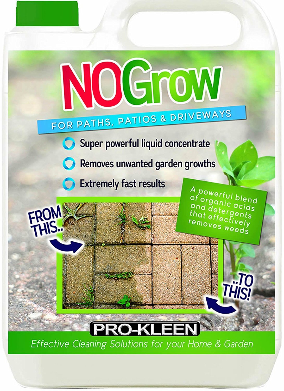 ProKleen Nogrow 5 Litres Weed & Moss Remover Non Glyphosate Formula