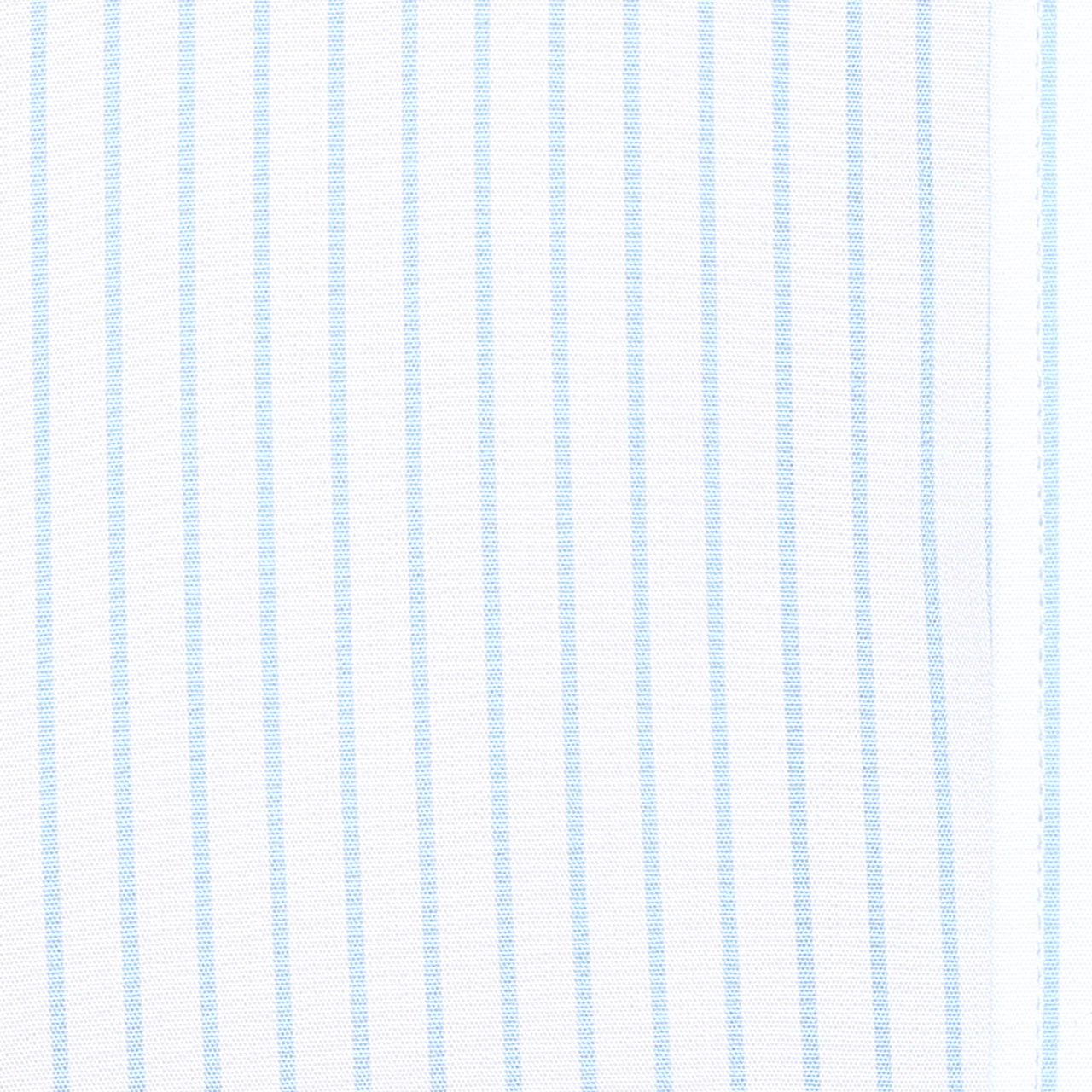 american crew men's full sleeve stripes shirt with pocket (white & sky blue)