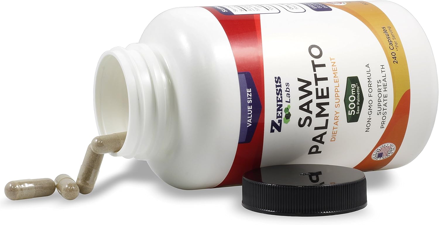 Saw Palmetto Extract - 240 Capsules - 500mg per Capsule - 200% More Capsules Than Most Competitors - Buy 2, Save 15%: Health & Personal Care