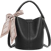 FALAN MULE Small Crossbody Bag for Women Vegan Leather Mini Bucket Handbags Shoulder Purse