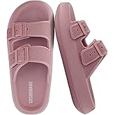 CUSHIONAIRE Women's Fame recovery cloud slide with +Comfort