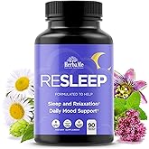 HerbaMe Sleep Aid Support Supplement - Melatonin Free Formula with Magnesium, Valerian, Chamomile, Apigenin, Helps Restful Sleep and Relaxation, No Grogginess Sleeping Pills