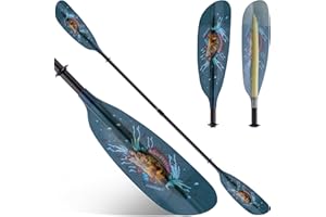 Hornet Watersports Fiberglass Kayak Paddle for Adults- Ideal for Touring, Fishing and Boating- 90.5 inches / 230CM Adjustable with Carbon Fiber Shaft- Kayak Oars Kayaking Equipment